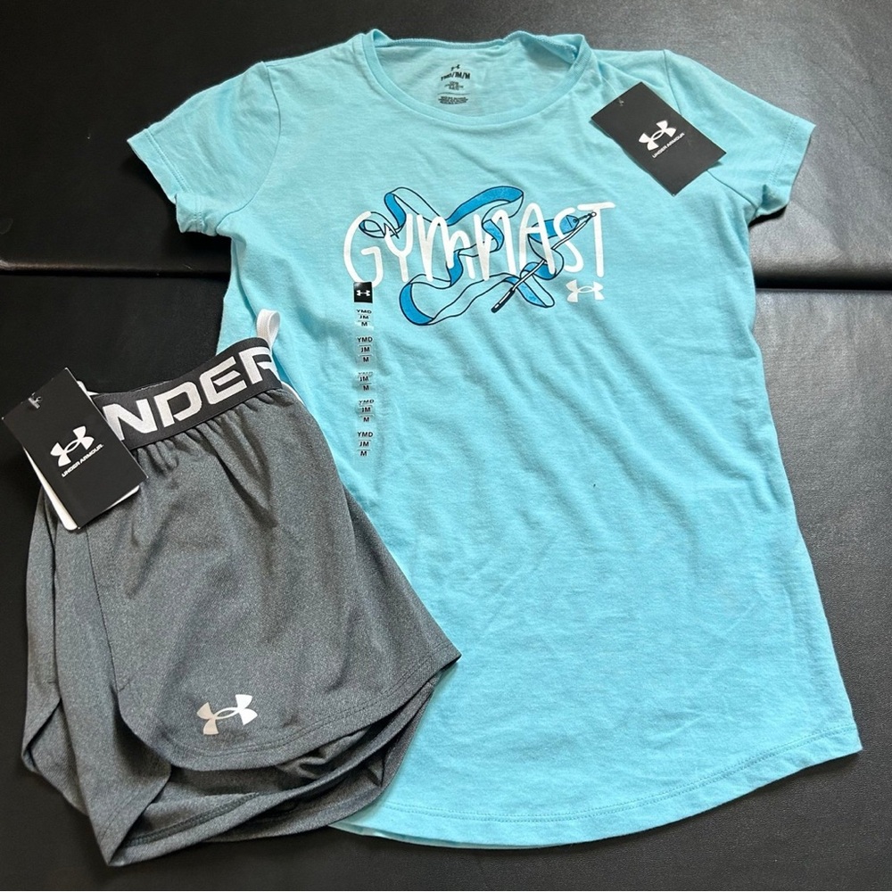 NWT Under Armour Athletic Set Girls Youth Size Medium